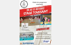 28 au 31 octobre : STAGE TOUSSAINT JUDO MULTISPORTS